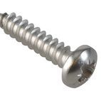 ForgeFix Self-Tapping Screws, Pozi, Pan Head, A2 Stainless Steel additional 20