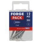 ForgeFix Self-Tapping Screws, Pozi, Pan Head, A2 Stainless Steel additional 24