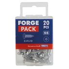 ForgeFix Self-Tapping Screws, Pozi, Pan Head, A2 Stainless Steel additional 44