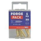 ForgeFix Wood Screws, Slotted, CSK, Brass additional 16