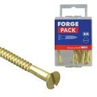 ForgeFix Wood Screws, Slotted, CSK, Brass additional 24