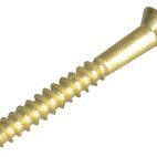 ForgeFix Wood Screws, Slotted, CSK, Brass additional 36