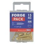 ForgeFix Wood Screws, Slotted, CSK, Brass additional 43