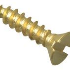 ForgeFix Wood Screws, Slotted, CSK, Brass additional 16