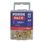ForgeFix Wood Screws, Slotted, CSK, Brass additional 45