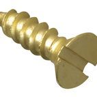 ForgeFix Wood Screws, Slotted, CSK, Brass additional 6