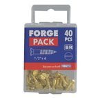ForgeFix Wood Screws, Slotted, CSK, Brass additional 55