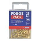 ForgeFix Wood Screws, Slotted, CSK, Brass additional 56