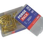 ForgeFix Wood Screws, Slotted, CSK, Brass additional 70
