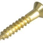 ForgeFix Wood Screws, Slotted, CSK, Brass additional 25