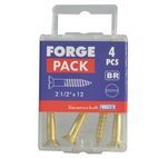 ForgeFix Wood Screws, Slotted, CSK, Brass additional 46