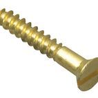 ForgeFix Wood Screws, Slotted, CSK, Brass additional 15