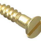 ForgeFix Wood Screws, Slotted, CSK, Brass additional 10