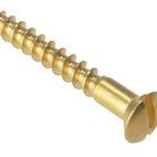 ForgeFix Wood Screws, Slotted, Raised Head, Brass additional 2