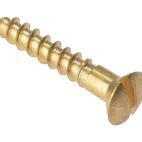 ForgeFix Wood Screws, Slotted, Raised Head, Brass additional 1