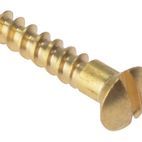 ForgeFix Wood Screws, Slotted, Raised Head, Brass additional 3