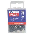 ForgeFix Wood Screws, Slotted, RH, Black additional 20