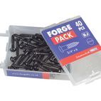 ForgeFix Wood Screws, Slotted, RH, Black additional 24