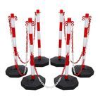 Sealey RWSBKIT Red/White Post &amp; Chain Kit 25m additional 2