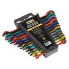 Sealey S01075 Ratchet Combination Spanner Set 12pc Multi-Coloured Metric additional 2