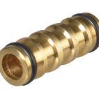 Faithfull Brass 2-Way Hose Coupling 12.5mm (1/2in) additional 2