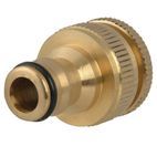 Faithfull Brass Dual Tap Connector 12.5-19mm (1/2 - 3/4in) additional 3