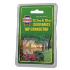 Faithfull Brass Dual Tap Connector 12.5-19mm (1/2 - 3/4in) additional 2