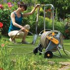 Hozelock 2436 60m Metal Pro Hose Cart &amp; 30m of 12.5mm Hose additional 3