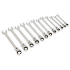 Sealey S0635 Flexible Head Ratchet Combination Spanner Set 12pc Metric additional 1