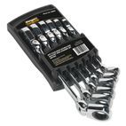 Sealey S0806 Flexi-Head Double End Ratchet Ring Spanner Set 6pc Metric additional 2