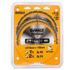DEWALT DT1962 Construction Circular Saw Blade 3 Pack 216 x 30mm 2 x 24T 1 x 40T additional 2