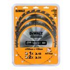 DEWALT DT1963 Construction Circular Saw Blade 3 Pack 250 x 30mm x 24T/48T additional 2