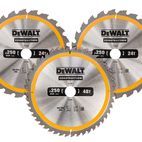 DEWALT DT1964 Construction Circular Saw Blade 3 Pack 305 x 30mm x 24T/48T/60T additional 1