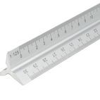 Faithfull Aluminium Triangle Scale Rule 300mm additional 1