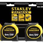 STANLEY® FatMax® Classic Tape Twin Pack 8m/26ft (Width 32mm) additional 2