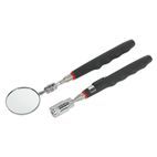 Sealey S0941 Telescopic Magnetic LED Pick-Up Tool &amp; Inspection Mirror Set 2pc additional 2