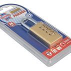 Faithfull Brass Combination Padlock additional 7