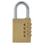 Faithfull Brass Combination Padlock additional 2