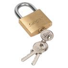 Sealey S0987 Brass Body Padlock with Brass Cylinder 40mm additional 1