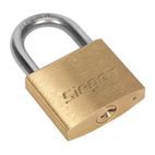 Sealey S0987 Brass Body Padlock with Brass Cylinder 40mm additional 2