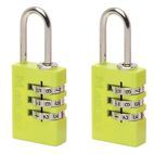 Master Lock Aluminium  3-Digit Combination 20mm Padlock Colour x 2 additional 4