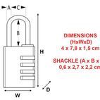 Master Lock Aluminium Combination Padlocks additional 6
