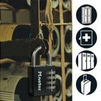 Master Lock Black Finish Combination Padlock additional 4