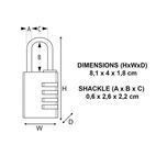 Master Lock Brass Finish Combination Padlock additional 6