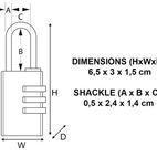 Master Lock Brass Finish Combination Padlock additional 5