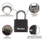 Master Lock Excell™ 4-Digit Black Finish Combination 50mm Padlock additional 2