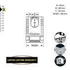 Master Lock Excell™ Closed Shackle Brass Combination 58mm Padlock additional 2