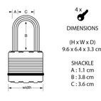 Master Lock Excell™ Laminated Steel Padlocks additional 16