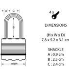 Master Lock Excell™ Laminated Steel Padlocks additional 8