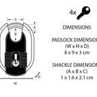 Master Lock Excell™ Titanium Reinforced 60mm Padlock additional 6